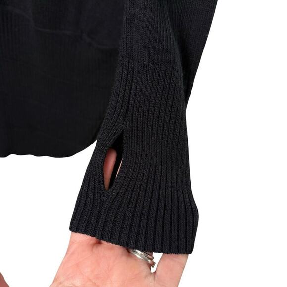 Lululemon Transformation Wrap Cardigan in Black Cashmere Blend, Size 2 - Picture 11 of 16